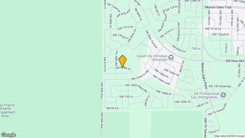 8802 SW 135th Pl Map and Location Details