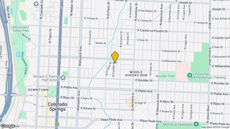 513 N Franklin St Mapa y Detalles de la Ubicación