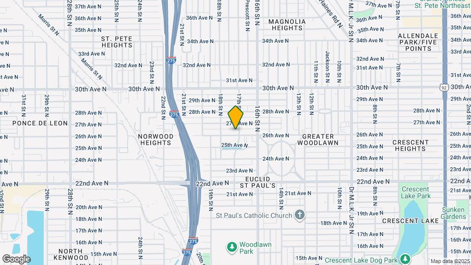 1711 26th Ave N Map and Location Details
