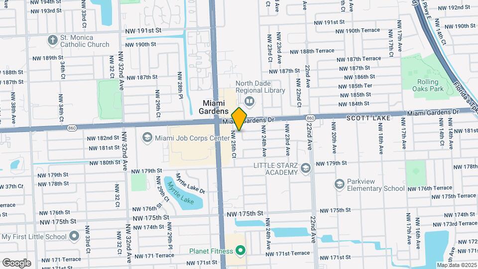18130 NW 25th Ave Mapa y Detalles de la Ubicación