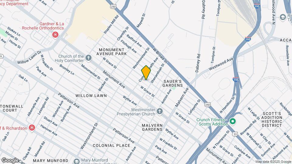 4411 Cutshaw Ave Map and Location Details