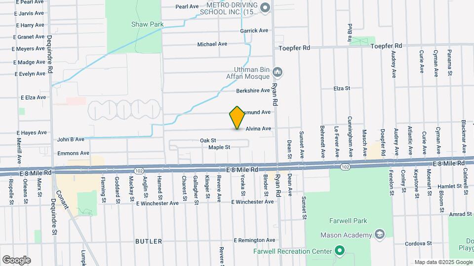 3634 Alvina Ave Map and Location Details