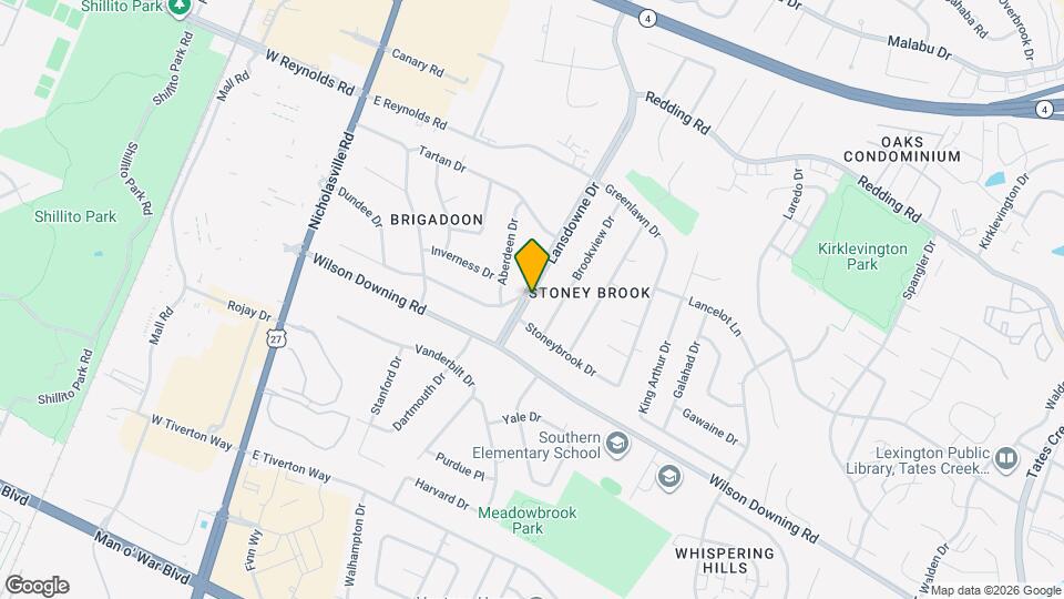 3560 Lansdowne Dr Map and Location Details