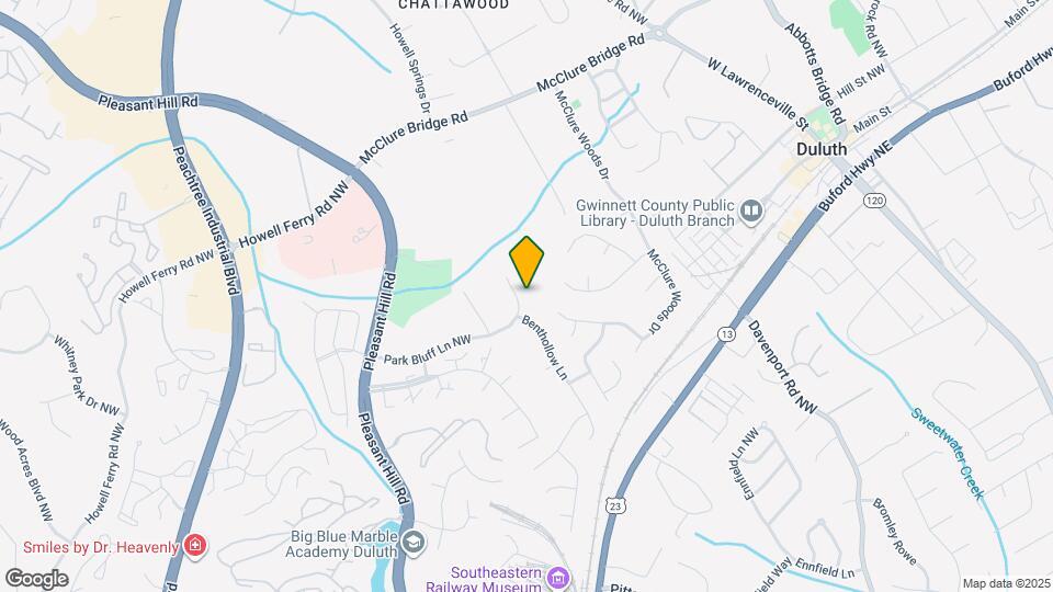 3525 Park Bluff Ln NW Map and Location Details