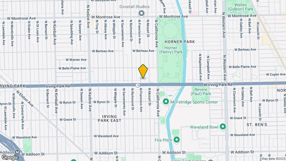 4011 N Francisco Ave Map and Location Details
