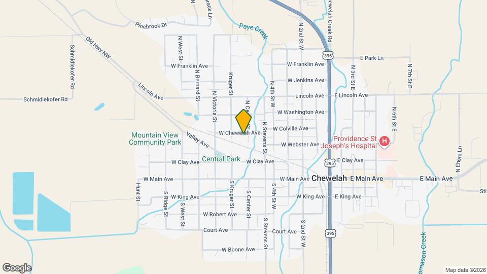 603 W Chewelah Ave Map and Location Details