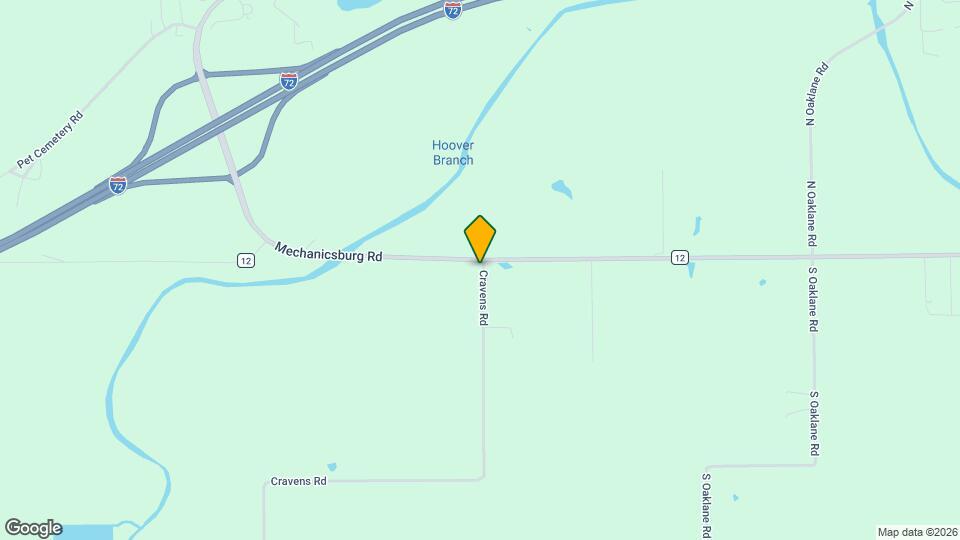 4478 Mechanicsburg Rd Map and Location Details