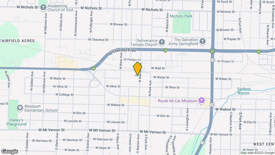 341 N Warren Ave Map and Location Details