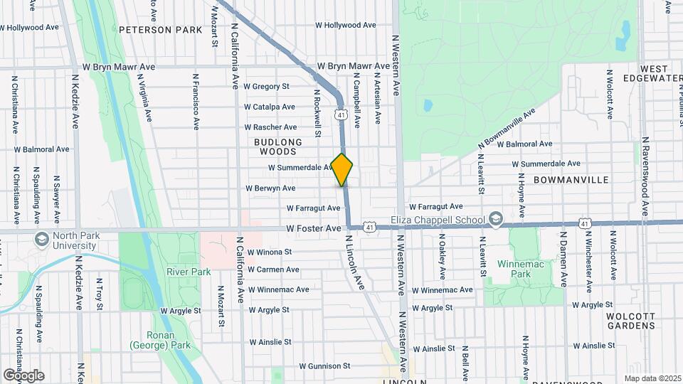 5250 N Lincoln Ave Map and Location Details