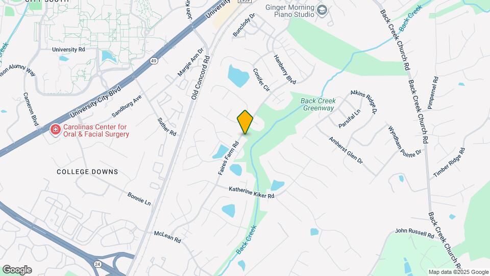 9740 Faires Farm Rd Map and Location Details