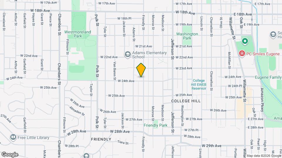 855 W 24th Ave Map and Location Details