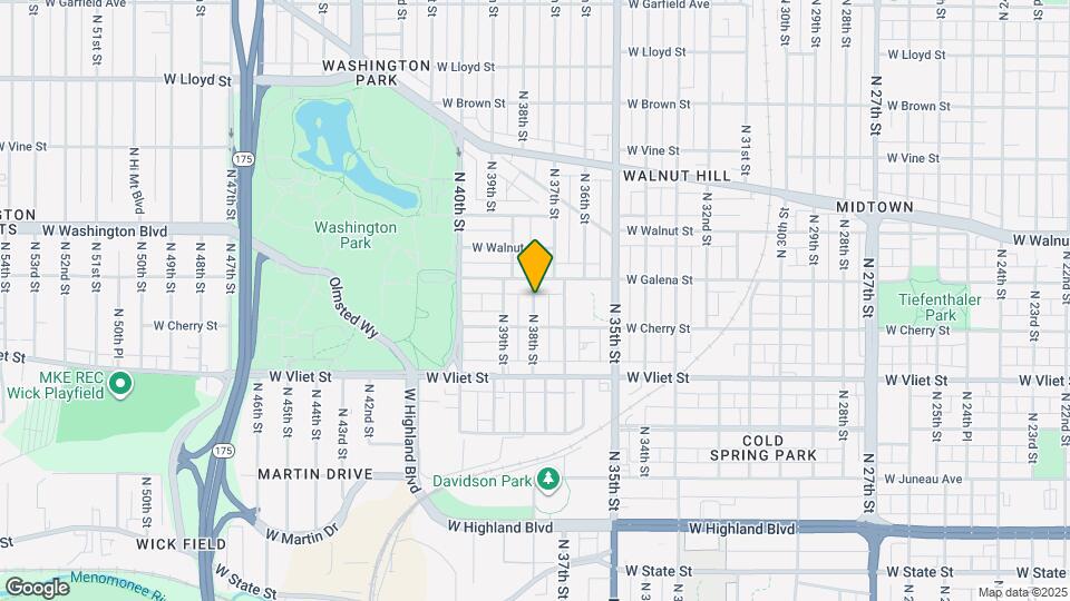 1538 N 38th St Map and Location Details