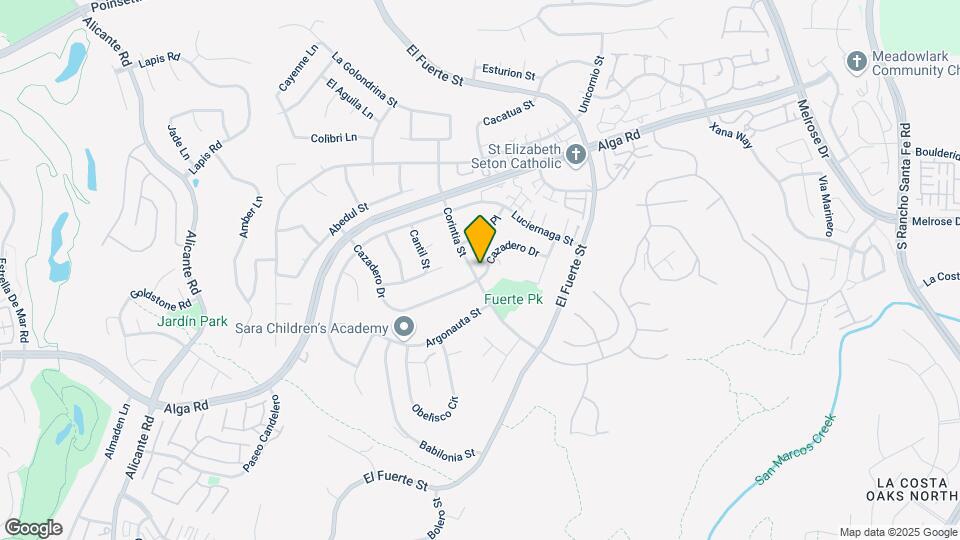 2802 Cazadero Dr Map and Location Details