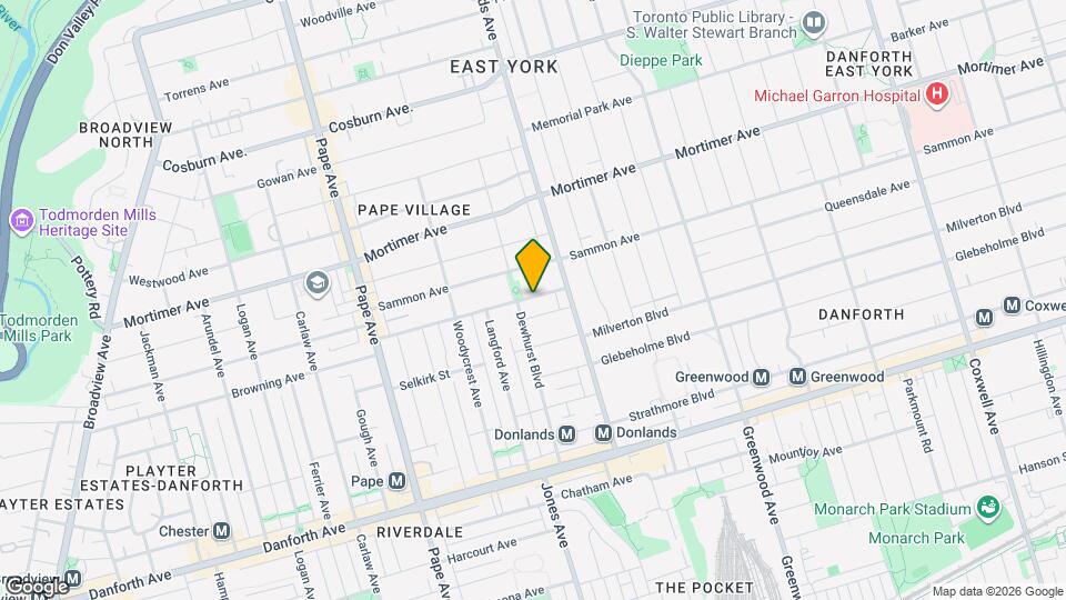 125 Aldwych Ave Map and Location Details