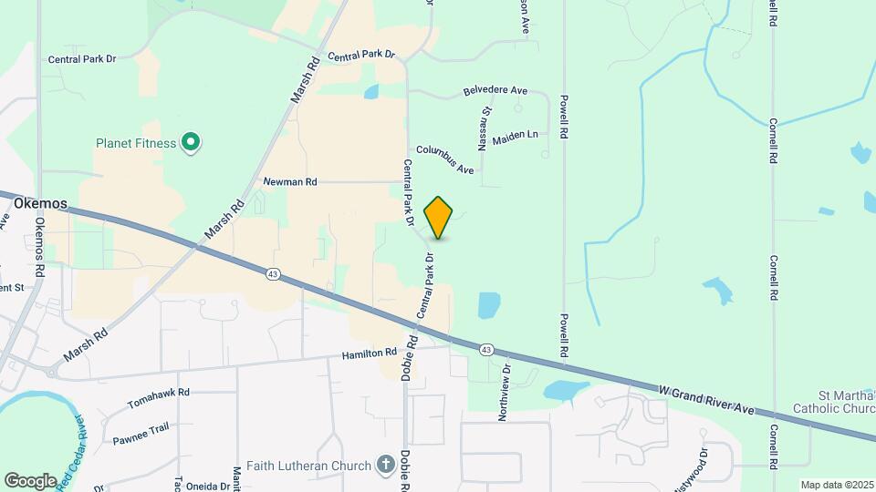 Okemos Grand Reserve Map and Location Details