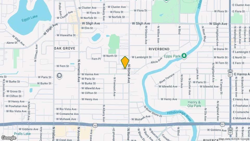 1706 W Jean St, Unit #2 Map and Location Details