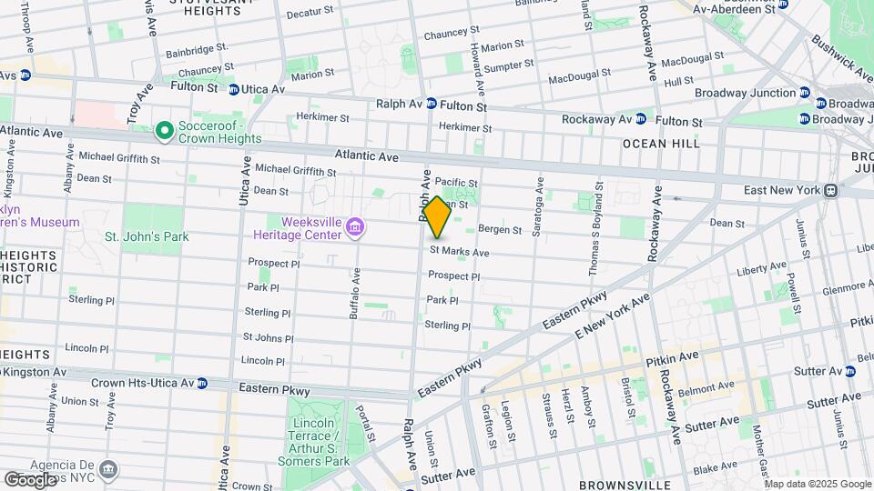 1411 St Marks Ave Map and Location Details