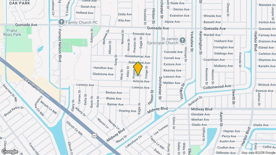 1501 Eagle St Mapa y Detalles de la Ubicación