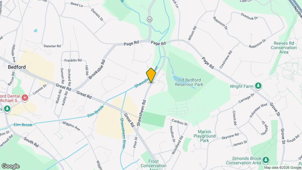 45 Shawsheen Rd Map and Location Details