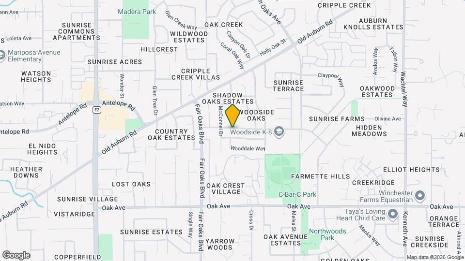 8140 Villa Oak Dr Map and Location Details