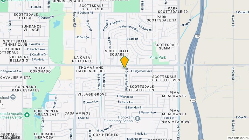 2830 N Granite Reef Rd Map and Location Details