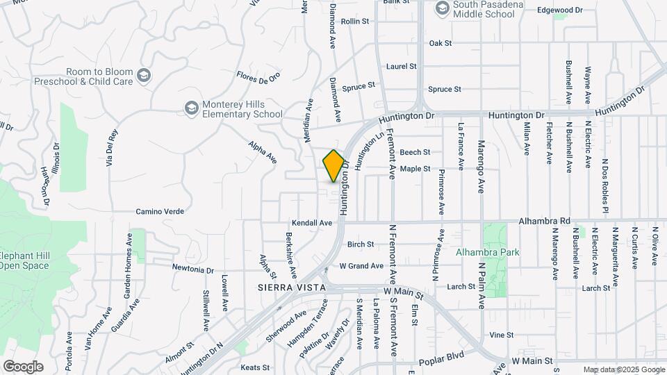 1150 Huntington Dr Map and Location Details