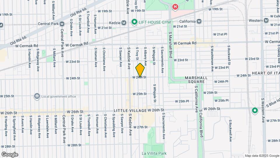 2405 S Troy St Map and Location Details