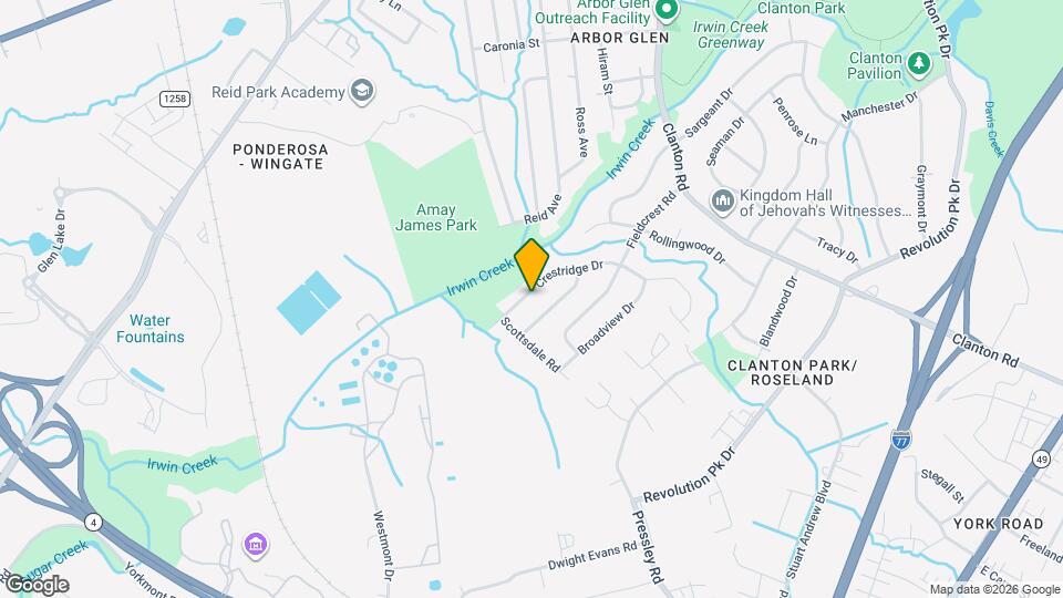 4009 Crestridge Dr Map and Location Details