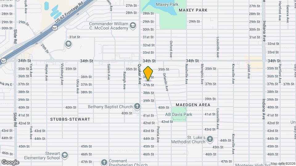 4224 37th St Map and Location Details