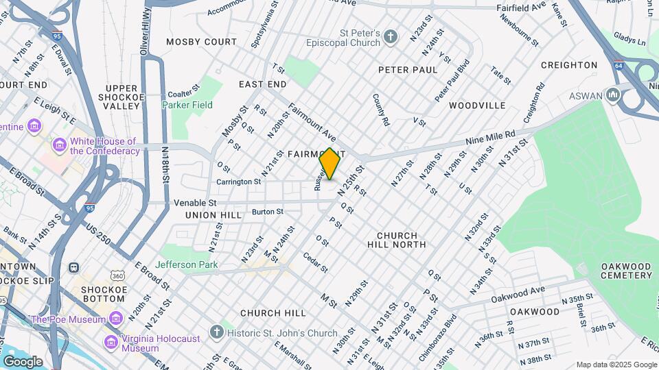 2413 Carrington St Map and Location Details