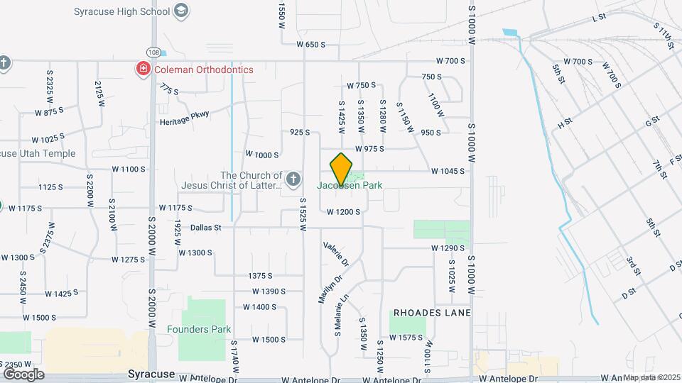 1112 S 1425 W Map and Location Details