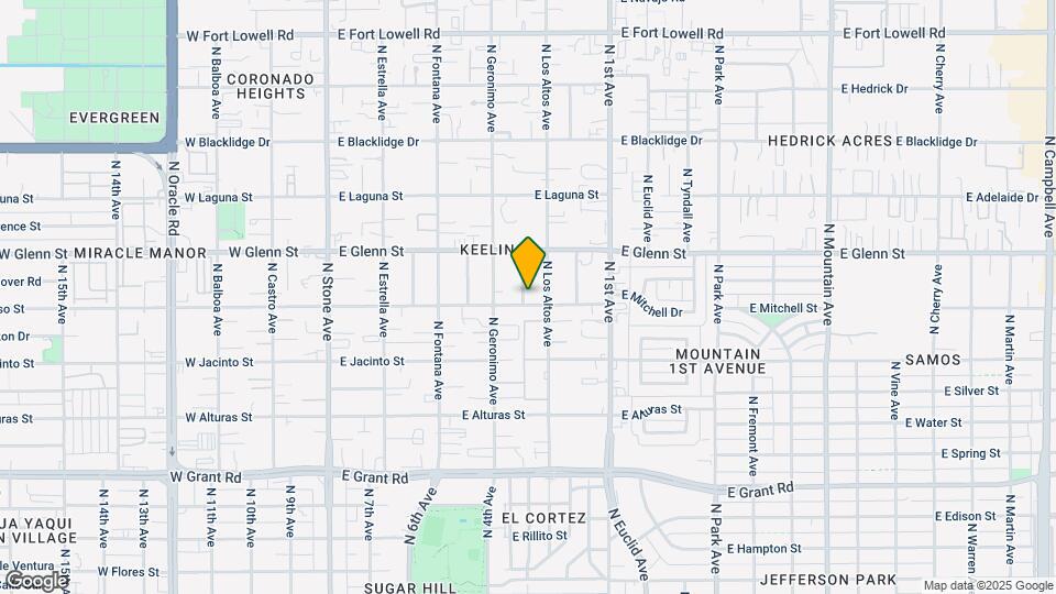 437 E Kelso St Map and Location Details