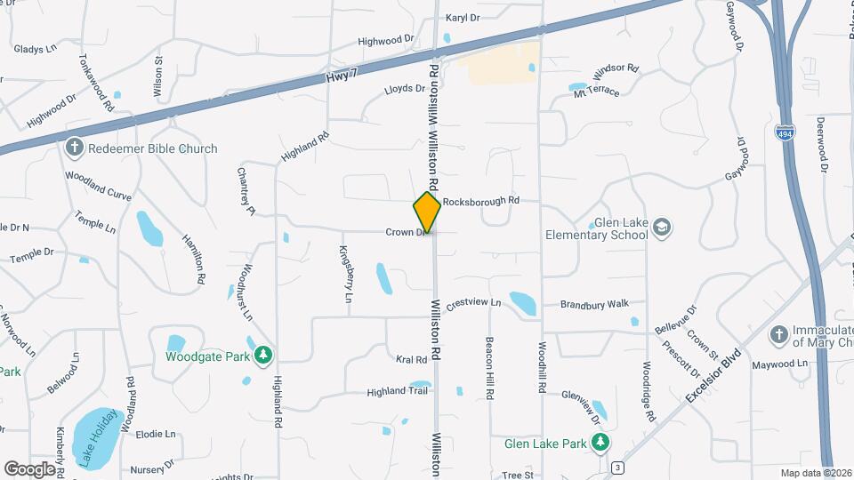 4820 Williston Rd Map and Location Details