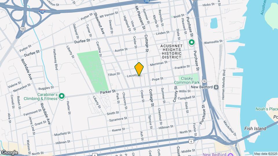 299 Cedar St Map and Location Details