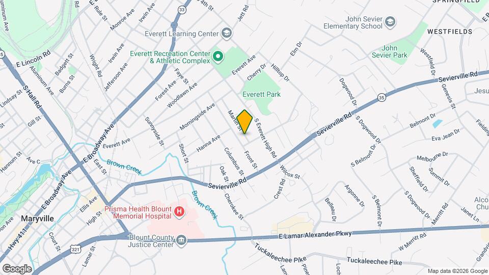 717 Martin St Map and Location Details