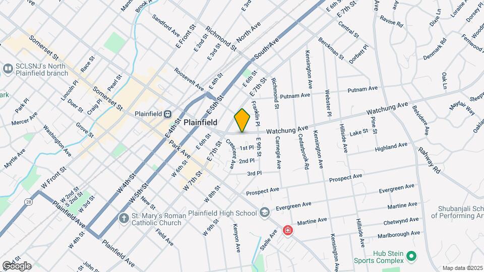 722-724 Watchung Ave Map and Location Details