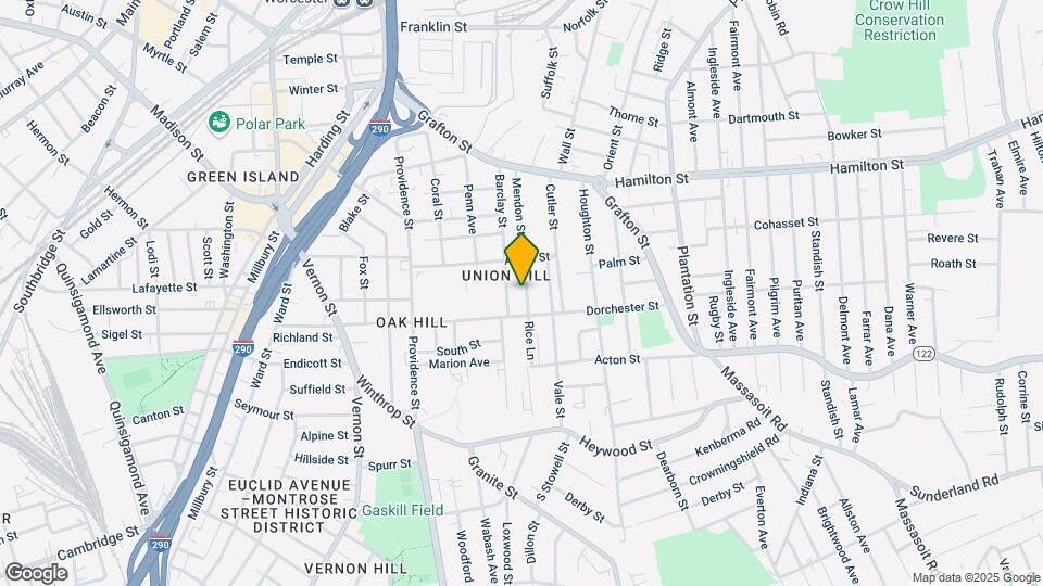 44 Mendon St, Unit 1 Map and Location Details