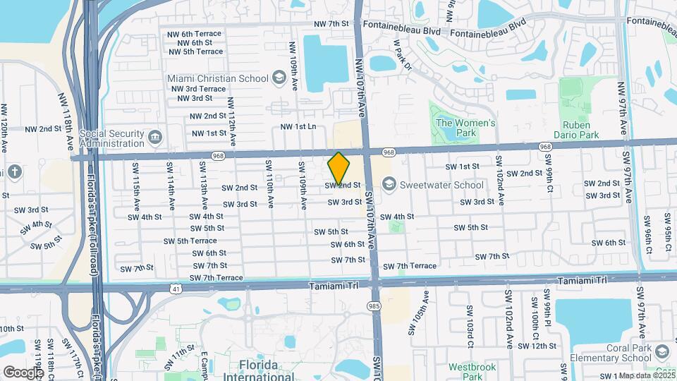 10736 SW 2nd St Map and Location Details