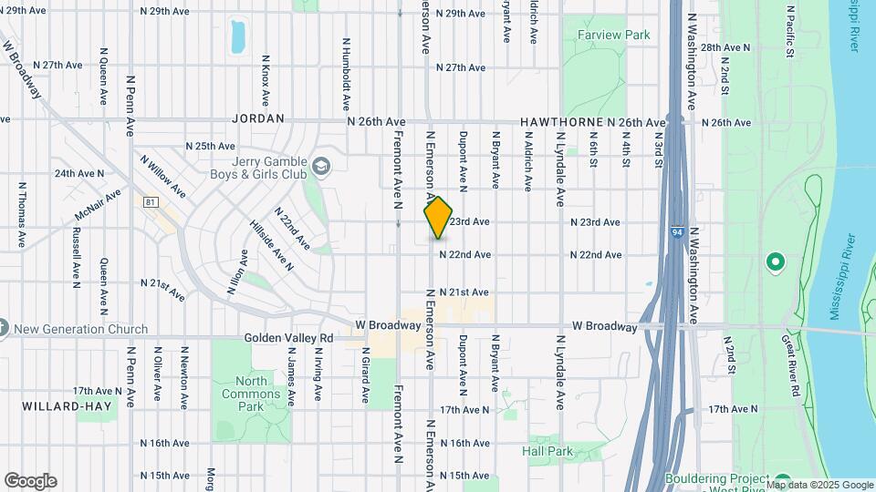 2204 Emerson Ave N Mapa y Detalles de la Ubicación