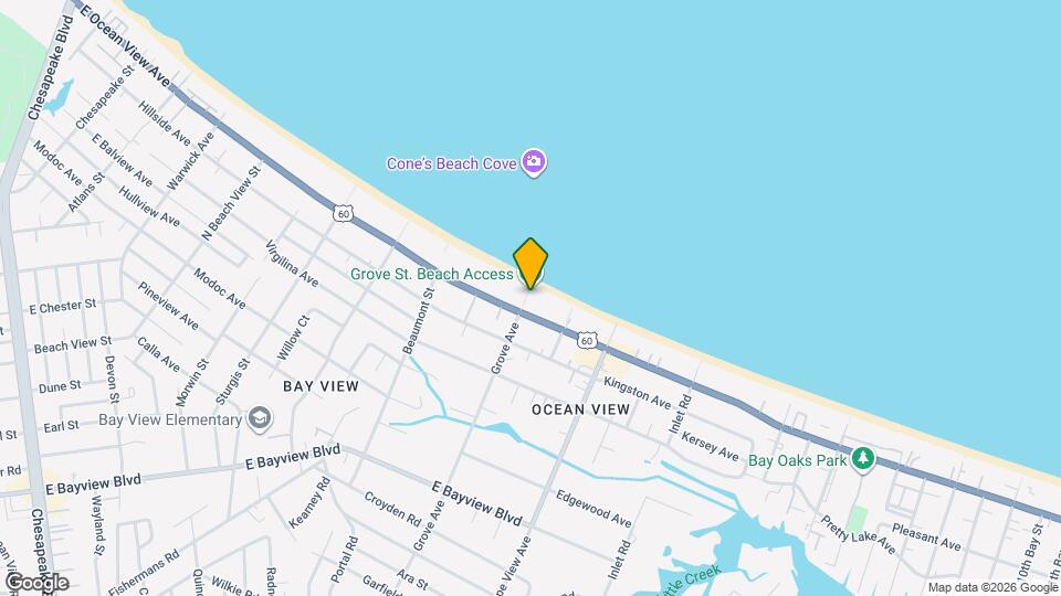 1800 E Ocean View Ave Map and Location Details