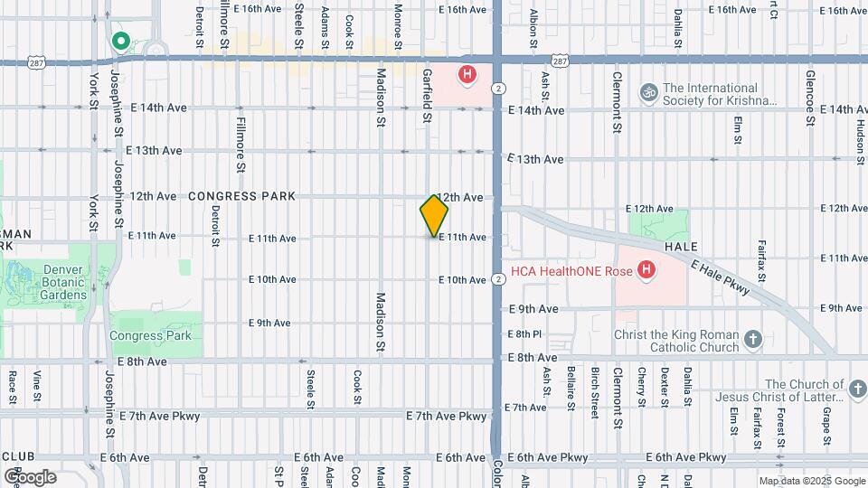 1066 Garfield St Map and Location Details