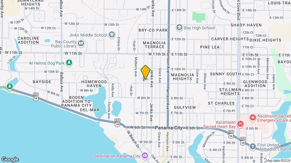 902 Oak Ave Map and Location Details