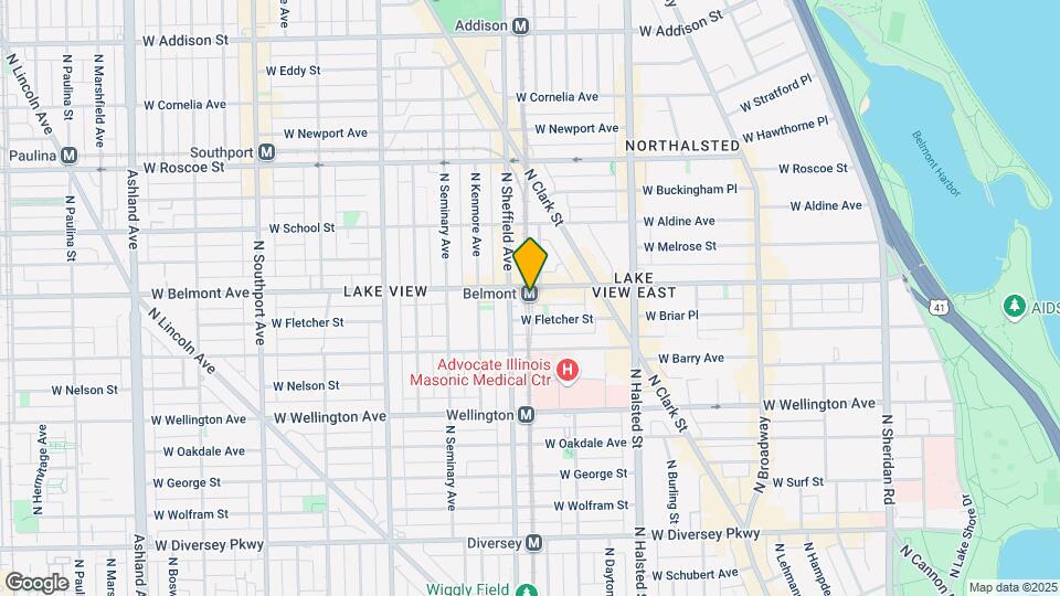 941 W Belmont Ave Map and Location Details