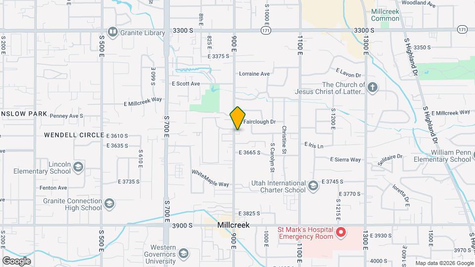 3585 S 900 E Map and Location Details