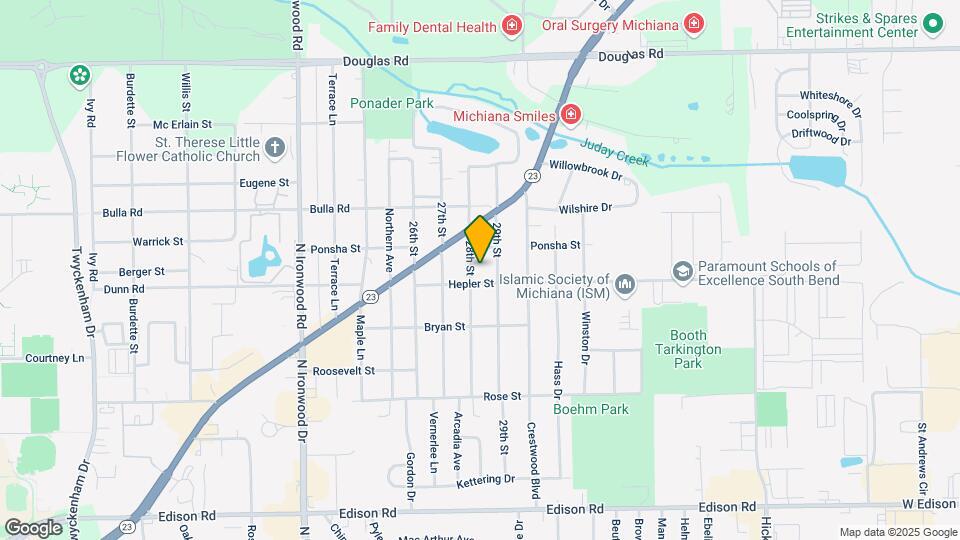 17615 Hepler St Map and Location Details