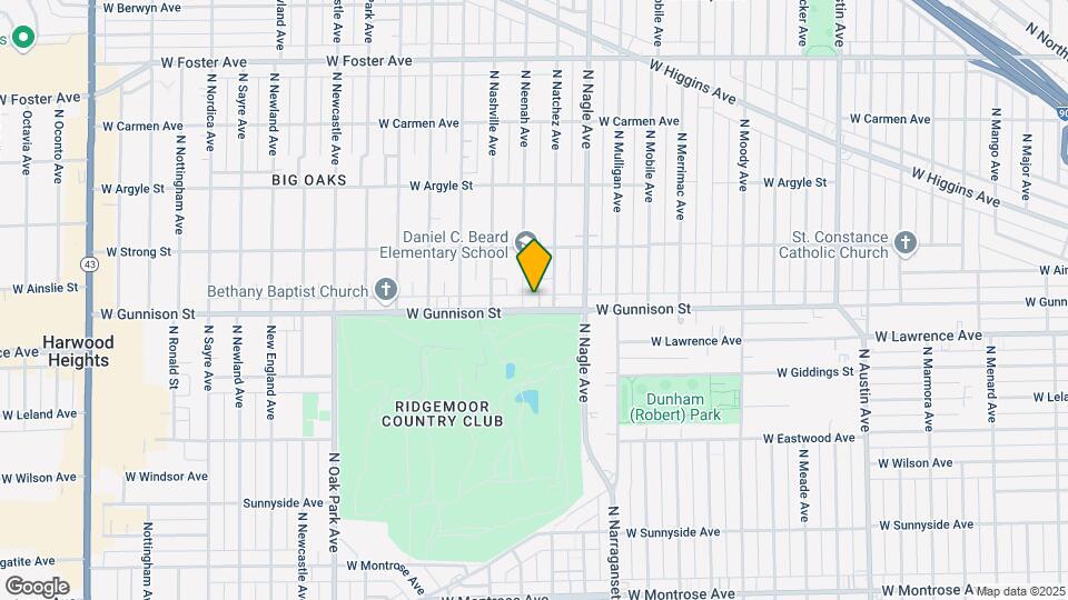 6432 W Gunnison St Map and Location Details
