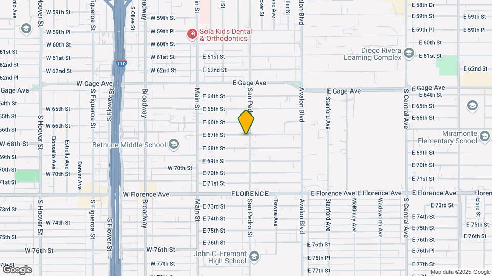 6701 S San Pedro St Map and Location Details