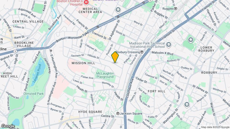 30 Hillside St, Unit 1 Map and Location Details