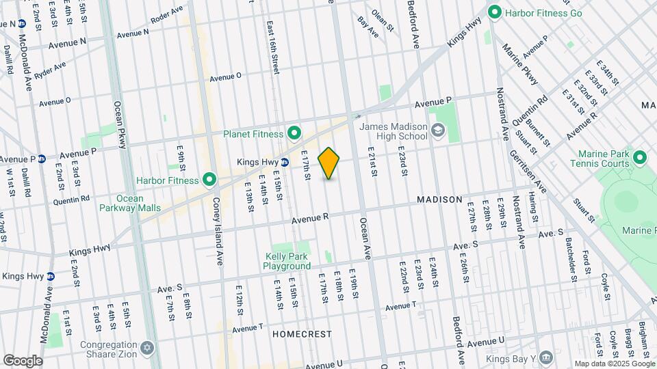 1721 E 18th St Mapa y Detalles de la Ubicación