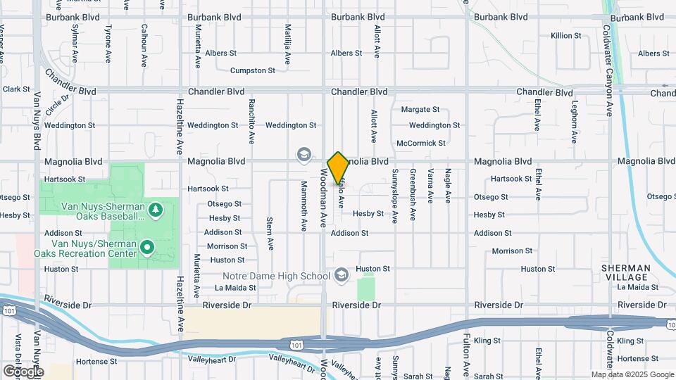 5111 Buffalo Ave Map and Location Details